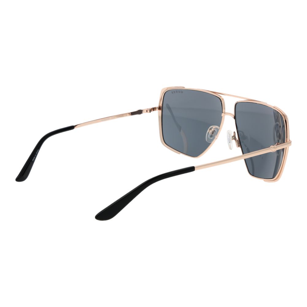 Guess Square Non-Polarized Dark-Tint Metal Sunglasses - Gold