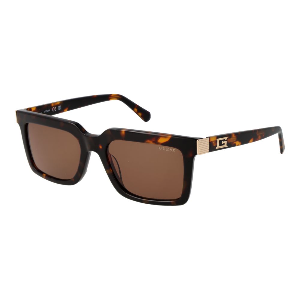 Guess Rectangle Non-Polarized Dark-Tint Acetate Sunglasses - Brown