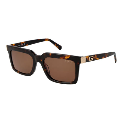 Guess Rectangle Non-Polarized Dark-Tint Acetate Sunglasses - Brown