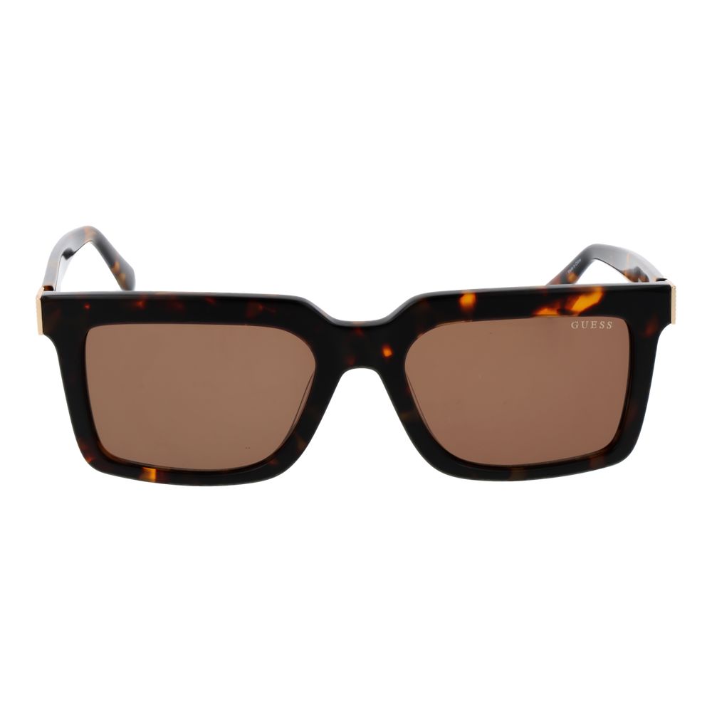Guess Rectangle Non-Polarized Dark-Tint Acetate Sunglasses - Brown
