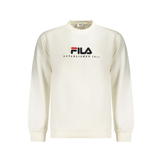 Sweatshirt by Fila for men in cotton polyester white features a unrivaled silhouette with a refined and unrivaled detailing for a sophisticated look.