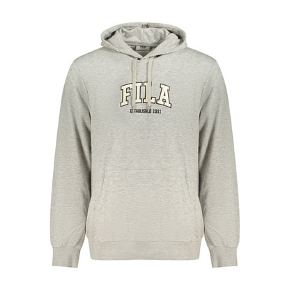 Sweatshirt by Fila for men in cotton polyester gray features a unrivaled silhouette with a refined and unrivaled detailing for a sophisticated look.
