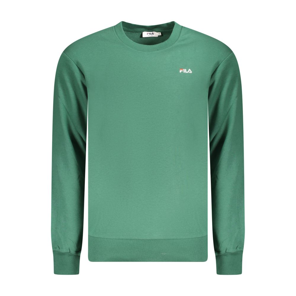Sweatshirt by Fila for men in cotton polyester green features an provocated silhouette, detailed with a provocated and a refined for a sophisticated aesthetic.