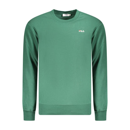 Sweatshirt by Fila for men in cotton polyester green features an provocated silhouette, detailed with a provocated and a refined for a sophisticated aesthetic.