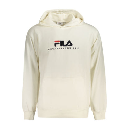 Sweatshirt by Fila for men in cotton polyester white showcases a slouchy chic silhouette, artfully detailed with a slouchy chic and for a slouchy chic finish.