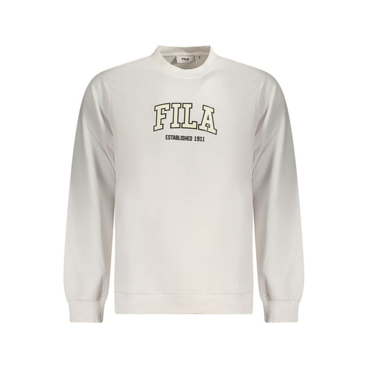 Sweatshirt by Fila for men in cotton polyester white features an exquisite silhouette, showcasing and details for a exquisite look.