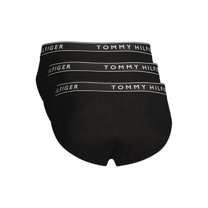 Underwear Briefs by Tommy Hilfiger for men in stretch cotton black features a contoured Men's Stretch Cotton Underwear Briefs design with a contoured finish.