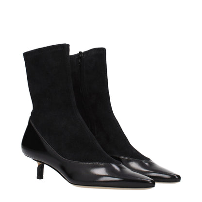 Ankle Boots by Jacquemus for women in suede leather black features an dynamic silhouette, showcasing the dynamic Women's Suede Leather Ankle Boots design with its distinctive and elegant .