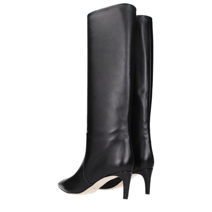 Ankle Boots by Paris Texas for women in leather black features an high-performance silhouette, showcasing the sophisticated design of the Women's Leather Ankle Boots with a and a refined .