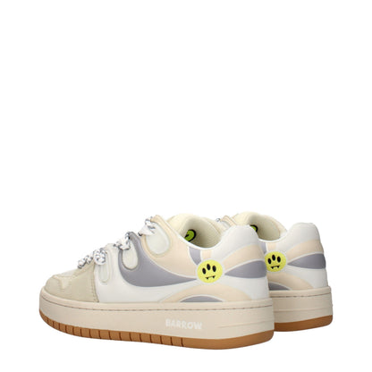 Sneakers by Barrow for women in leather beige features an versatile design from the Women's Low Top Leather Sneakers collection, highlighting a versatile low-top style for a premium, high-fashion look.