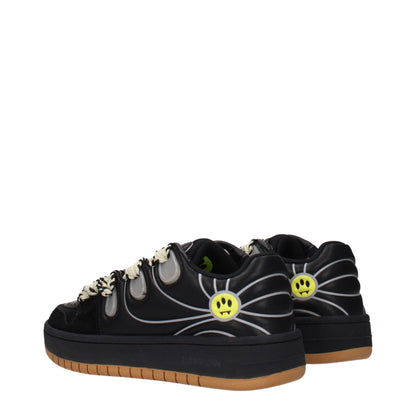 Sneakers by Barrow for women in leather black features an versatile design from the Women's Low Top Leather Sneakers collection, highlighting a versatile low-top style for a premium, high-fashion look.