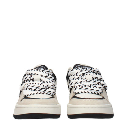 Sneakers by Barrow for women in leather beige presents a on trend silhouette from the Women's Fashion Leather Sneakers collection, showcasing a on trend fashion style for an elevated aesthetic.