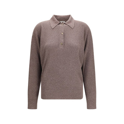 Sweater by Calvin Klein for women in wool & silk brown showcases an masterful silhouette, artfully detailed with a masterful and long-sleeve for a sophisticated, premium finish.
