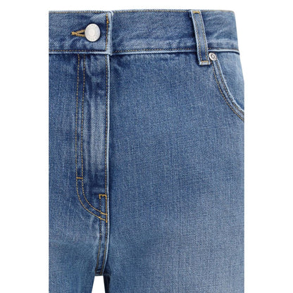 Jeans by Calvin Klein for women in denim cotton blue presents a refined pantology silhouette, artfully defined by a refined pantology straight-leg & regular-fit, long, and a sophisticated .