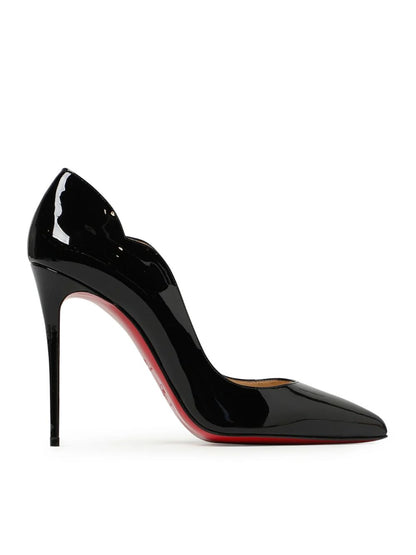 Christian Louboutin Hot Chick Women's Patent Leather Stiletto Pumps Heels - Black