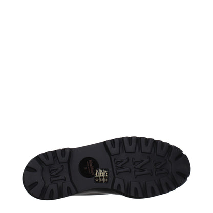 Max Mara Unisex Leather Lace-Up Shoes - Black
