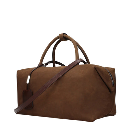 Handbag by Max Mara for women in suede leather brown features a refined silhouette, showcasing a secure , organized , and versatile for a refined finish.