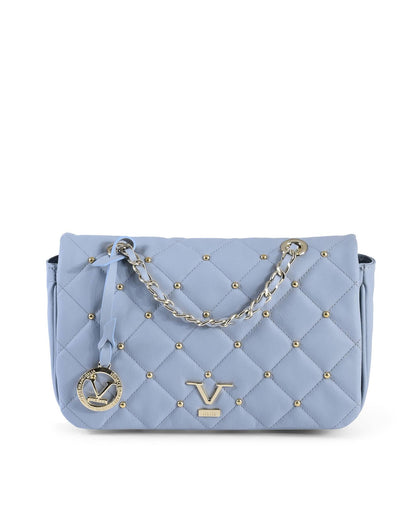 Shoulder Bag by 19V69 Italia for women in leather light-blue features a effortless chic silhouette with a secure , ample , and versatile shoulder-strap for a effortless chic finish.