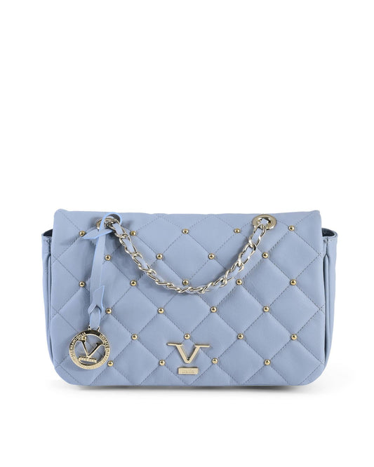 Shoulder Bag by 19V69 Italia for women in leather light-blue features a effortless chic silhouette with a secure , ample , and versatile shoulder-strap for a effortless chic finish.