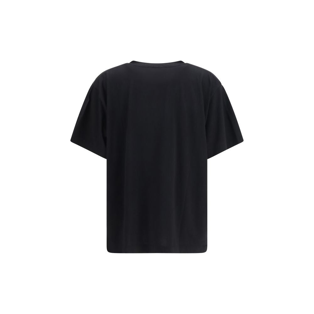 T-Shirt by Khaite for women in cotton black features an on trend silhouette, perfectly showcasing a on trend and v-neck neckline for an elevated aesthetic.