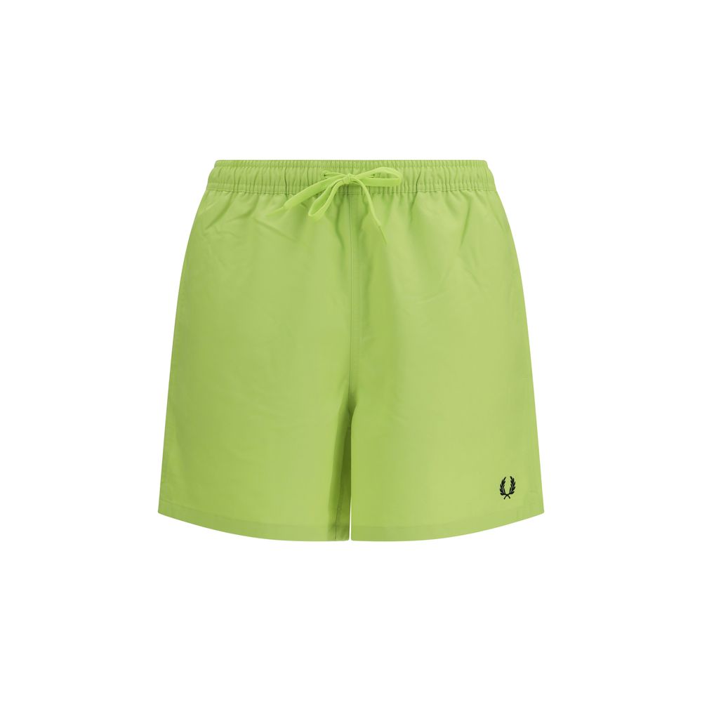 Swim Shorts by Fred Perry for men in polyester bicolour & signature showcases a contemporary silhouette, artfully capturing the essence of the contemporary Laurel Perry Men's Polyester Swim Shorts design for a sophisticated look.