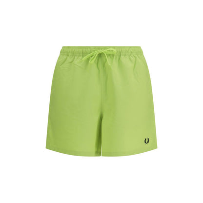 Swim Shorts by Fred Perry for men in polyester bicolour & signature showcases a contemporary silhouette, artfully capturing the essence of the contemporary Laurel Perry Men's Polyester Swim Shorts design for a sophisticated look.