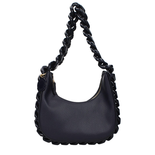 Shoulder Bag by Stella McCartney for women in leather blue features a effortless chic silhouette with a secure , ample , and versatile shoulder-strap for a effortless chic finish.