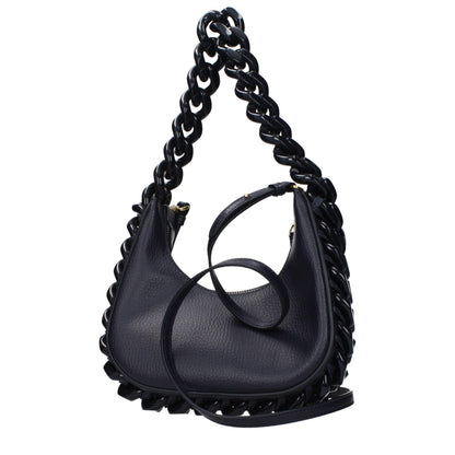 Shoulder Bag by Stella McCartney for women in leather blue features a stately silhouette, showcasing a secure , ample , and stately shoulder-strap for a stately finish.