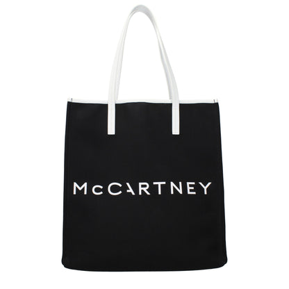 Shoulder Bag by Stella McCartney for women in fabric black features a statuesque silhouette, showcasing a secure and statuesque with versatile shoulder-strap for a statuesque finish.