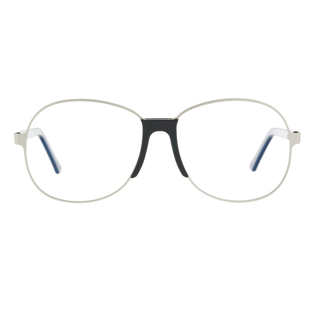Eyeglasses Frames by Andy Wolf for unisex in acetate silver showcases a refined full-frame frame design with a refined silver coloured frame finish for a refined and sophisticated look.