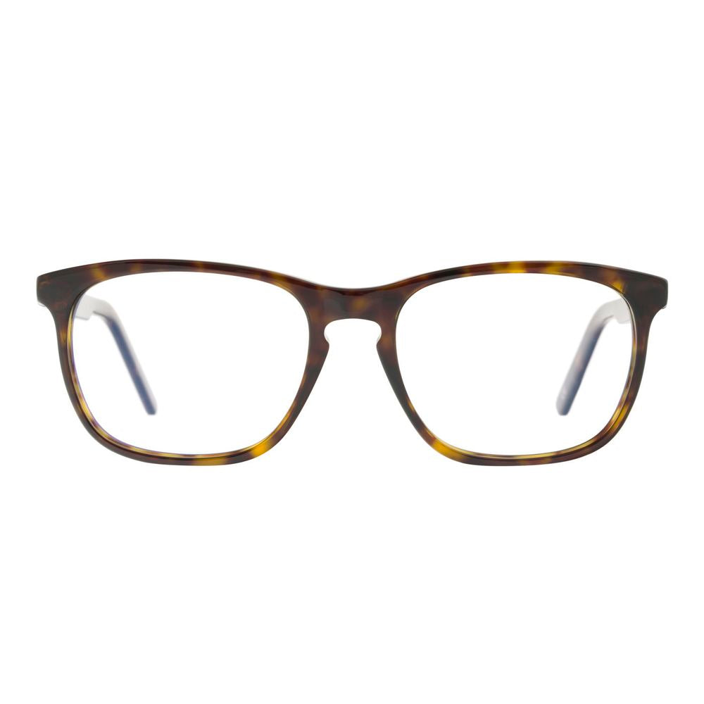 Eyeglasses Frames by Andy Wolf for men in acetate brown features an refined silhouette, showcasing the refined brown coloured frame and sophisticated full-frame frame design.