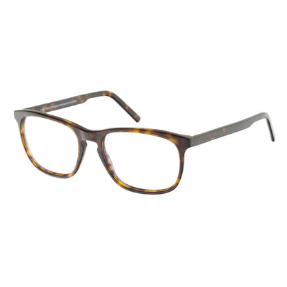 Eyeglasses Frames by Andy Wolf for men in acetate brown features an refined silhouette, showcasing a sophisticated brown coloured frame and refined full-frame frame design for a refined look.