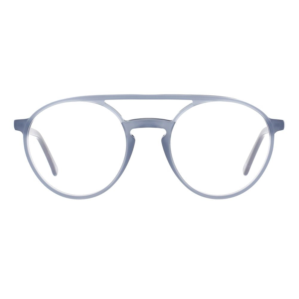 Eyeglasses Frames by Andy Wolf for unisex in acetate gray features an refined silhouette, showcasing a sophisticated gray coloured frame and refined full-frame frame design for a refined look.