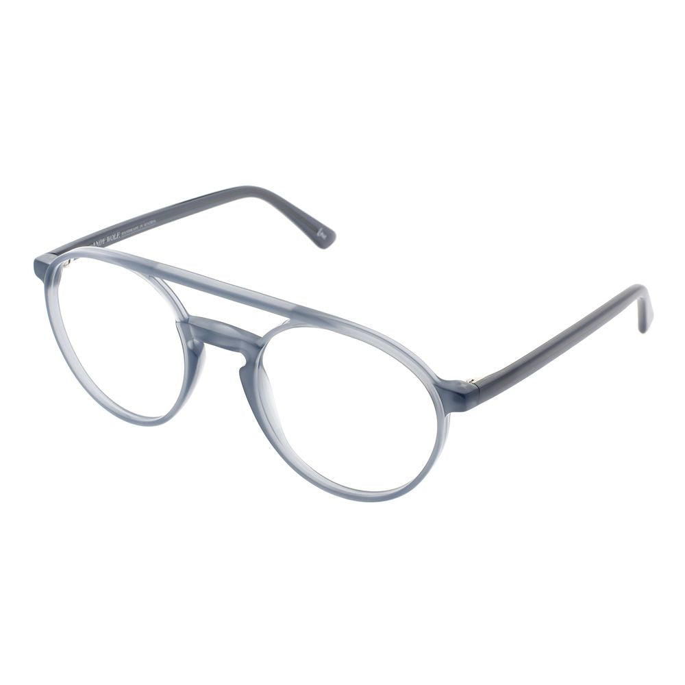 Eyeglasses Frames by Andy Wolf for unisex in gray showcases a refined full-frame frame design with a refined gray coloured frame finish for a refined and sophisticated look.
