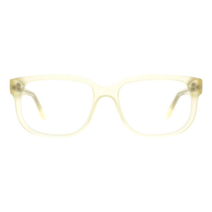 Eyeglasses Frames by Andy Wolf for men in acetate beige showcases a refined full-frame frame design with a refined beige coloured frame finish for a refined and sophisticated look.