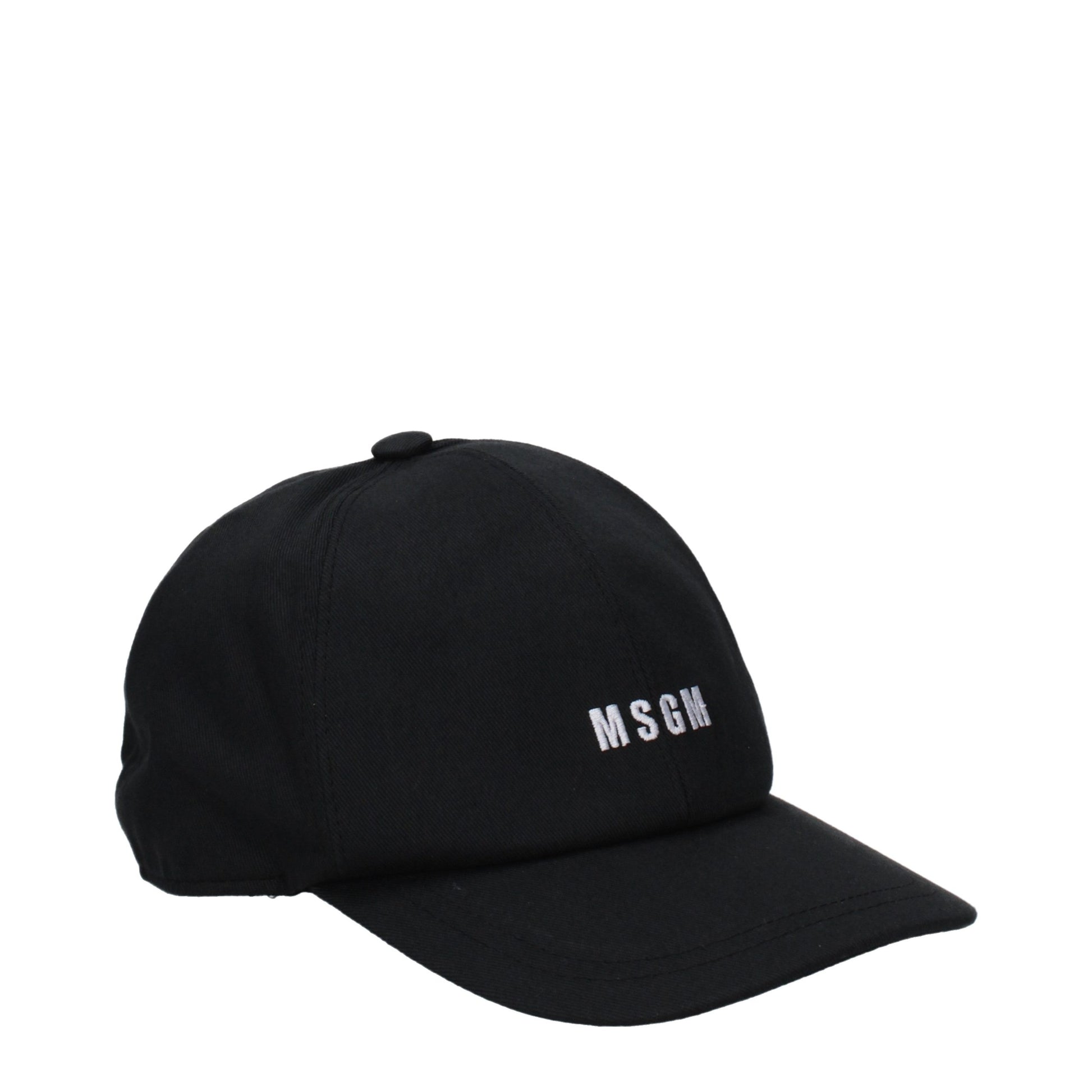 This Baseball Cap by MSGM for men in cotton black presents a distinguished silhouette, meticulously showcasing the signature aesthetic and high-end profile of the Cotton Baseball Cap.