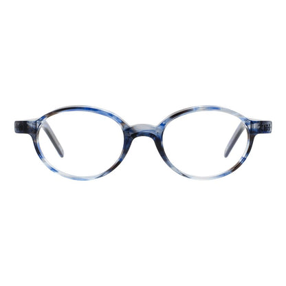 Eyeglasses Frames by Andy Wolf for unisex in blue showcases a refined full-frame frame design with a refined blue coloured frame finish for a refined and sophisticated look.