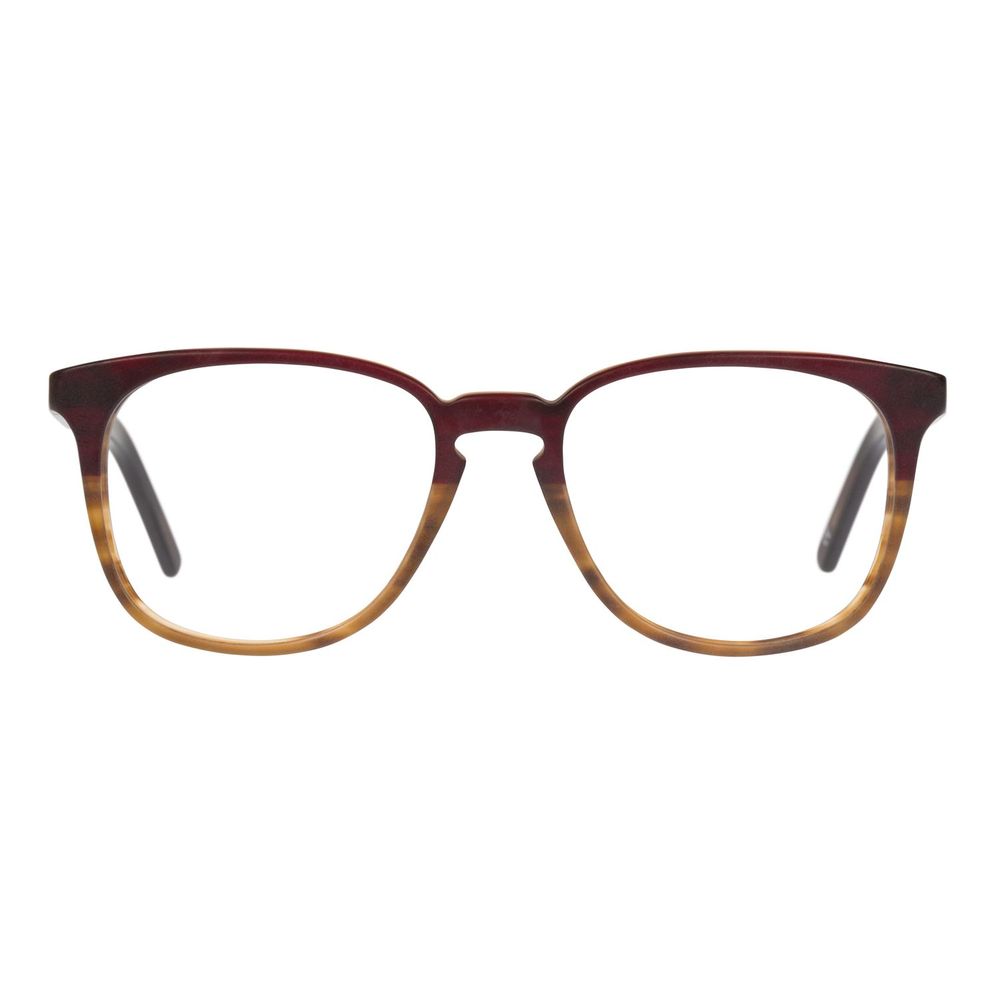 Eyeglasses Frames by Andy Wolf for unisex in acetate brown showcases a reflective silhouette, artfully incorporating a sophisticated brown coloured frame with a distinct full-frame frame design.