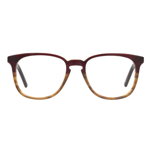 Eyeglasses Frames by Andy Wolf for unisex in acetate brown showcases a reflective silhouette, artfully incorporating a sophisticated brown coloured frame with a distinct full-frame frame design.