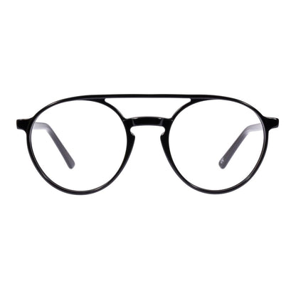 Eyeglasses Frames by Andy Wolf for unisex in acetate and black showcases an refined full-frame frame design featuring a sophisticated black coloured frame for an refined and refined aesthetic.