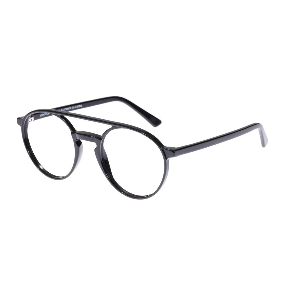 Eyeglasses Frames by Andy Wolf for unisex in acetate and black showcases a refined silhouette, detailed with a black coloured frame finish and a sophisticated full-frame frame design.