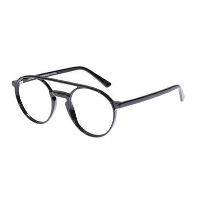 Eyeglasses Frames by Andy Wolf for unisex in acetate and black showcases a refined silhouette, detailed with a black coloured frame finish and a sophisticated full-frame frame design.