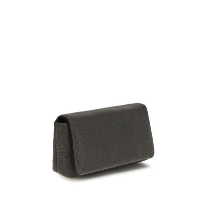 Brunello Cucinelli Leather Shoulder Flap Bag - Black Signature