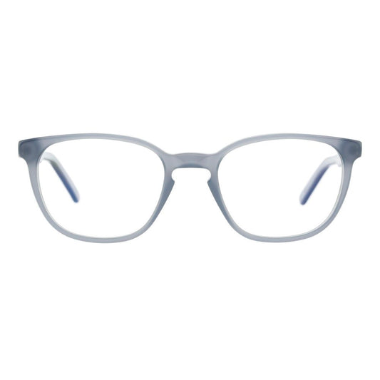 Eyeglasses Frames by Andy Wolf for unisex in acetate gray features a refined silhouette, showcasing a refined gray coloured frame and full-frame frame design for a sophisticated, premium look.