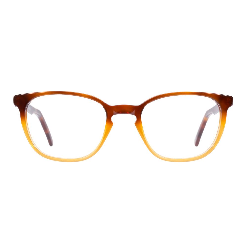 Eyeglasses Frames by Andy Wolf for unisex in brown features an refined silhouette, showcasing the refined brown coloured frame and sophisticated full-frame frame design.
