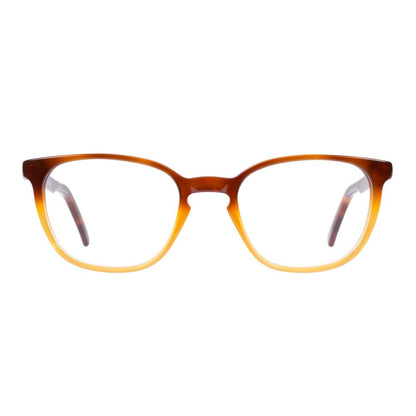 Eyeglasses Frames by Andy Wolf for unisex in brown features an refined silhouette, showcasing the refined brown coloured frame and sophisticated full-frame frame design.