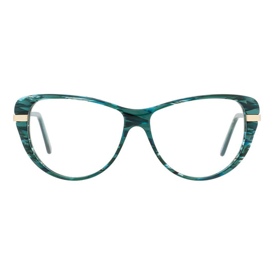 Eyeglasses Frames by Andy Wolf for women in and multicolor showcases an refined full-frame frame design featuring a sophisticated green coloured frame for an refined and refined aesthetic.