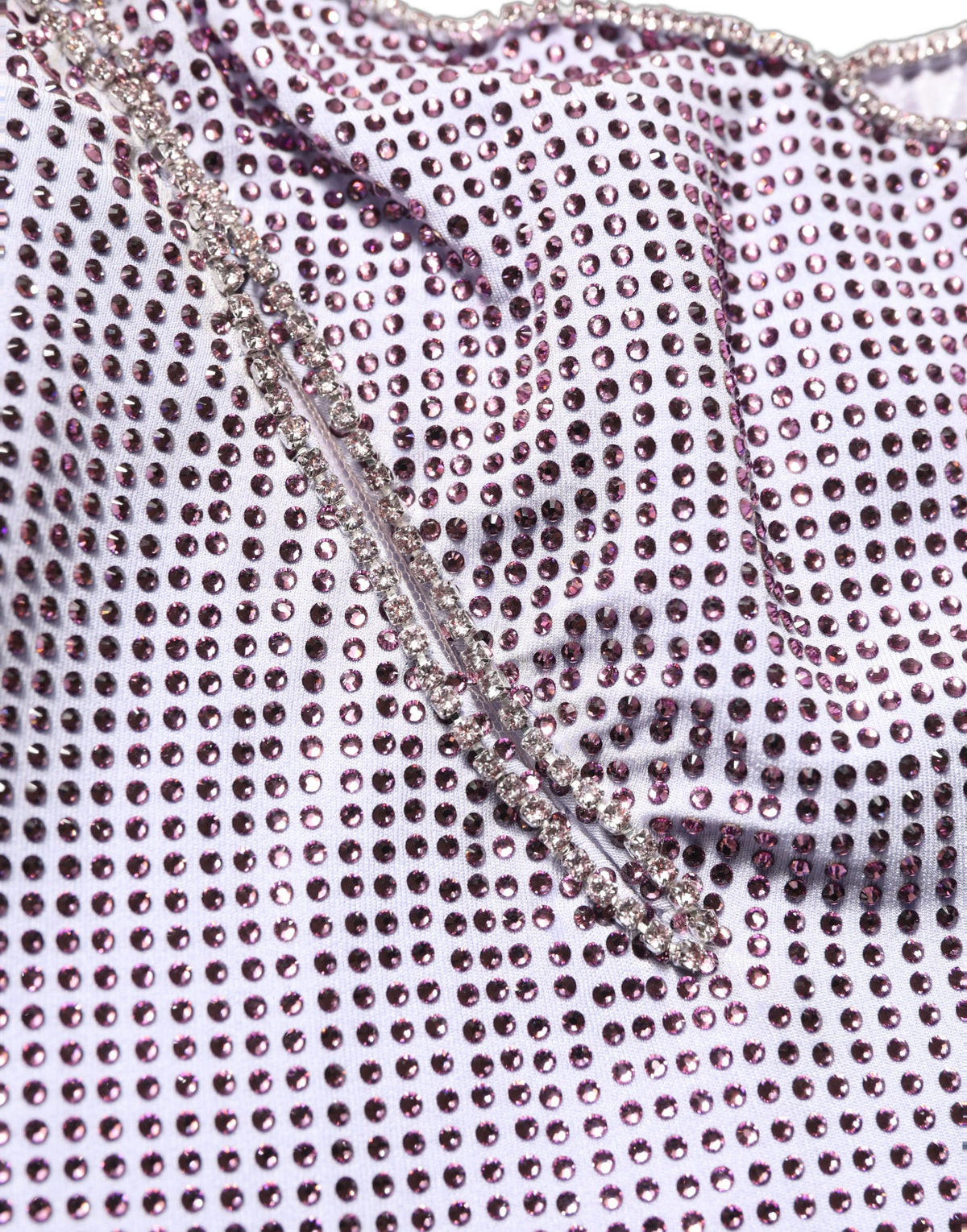 Dolce & Gabbana Women's Gown Wrap One Shoulder Asymmetric Sleeveless Crystal Elastane Silk & Viscose Dress - Purple
