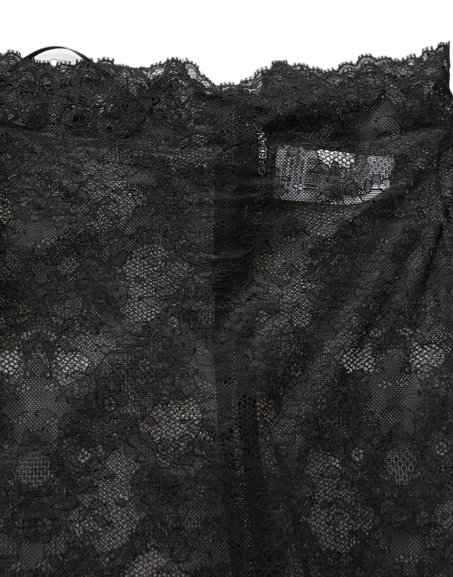 Dolce & Gabbana Black Floral Lace High Waist KneeLength Skirt