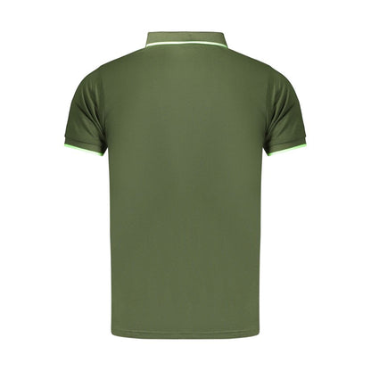 This Polo Shirt by Lotto for men in polyester green, signature & print presents a flawless silhouette, showcasing flawless detailing and a refined for a truly flawless aesthetic.